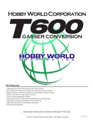 Hobby World Corporation gasser conversion - Centuryhelimedia.com