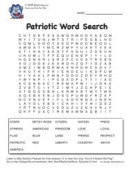 Patriotic Word Search