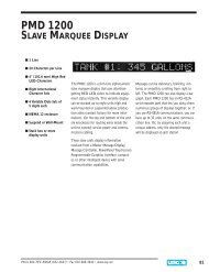 PMD 1200 SLAVE MARQUEE DISPLAY