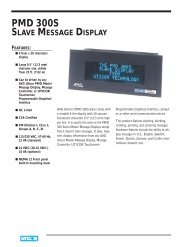 PMD 300S SLAVE MESSAGE DISPLAY