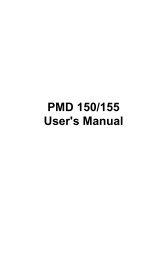 PMD 150/155 User's Manual