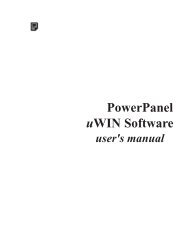 PowerPanel uWIN Software