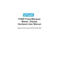 P3000 PowerMarquee Master Display Hardware User Manual