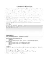 Crime Incident Report Form