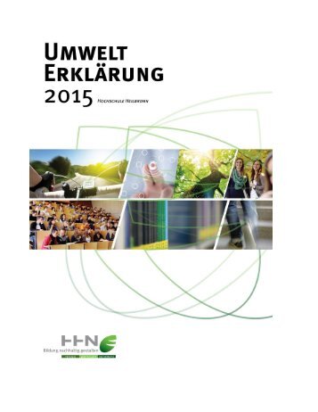 Umwelterklärung 2015 Hochschule Heilbronn