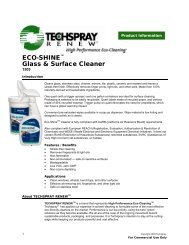 ECO-SHINE Glass & Surface Cleaner cuttingedge