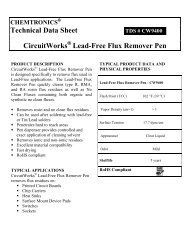 Technical Data Sheet CircuitWorks Lead-Free Flux Remover Pen