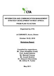 Appendix 2: Workshop Programme - ICM strategy development - CTA