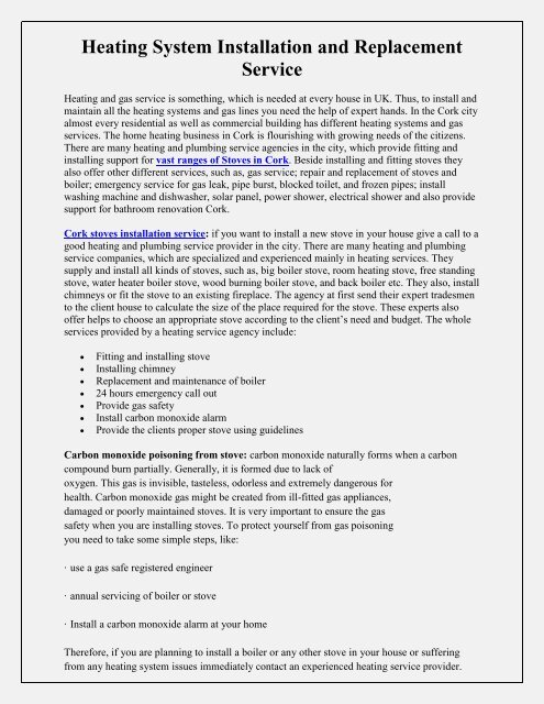 Installation Of Hvac System.pdf Heating System Installation and Replacement Service.pdf