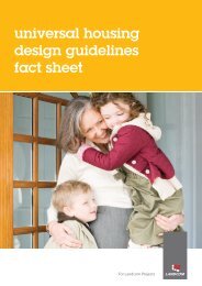 universal housing design guidelines fact sheet