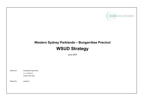 WSUD Strategy