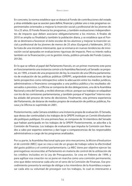 de la evaluación en Europa y en América Latina