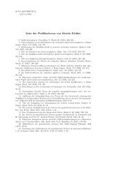 Liste der Publikationen von Martin Eichler