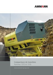 Compacteurs de tranchées Rammax 1515 et 1510