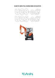 KUBOTA ZERO-TAIL SWING MINI-EXCAVATOR