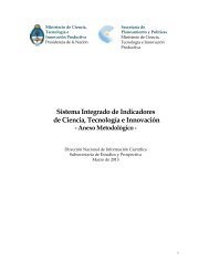 Sistema Integrado de Indicadores de Ciencia Tecnología e Innovación