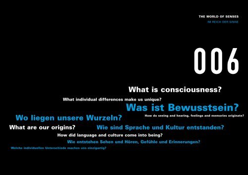 Was ist Bewusstsein? - TÃºnel de la Ciencia