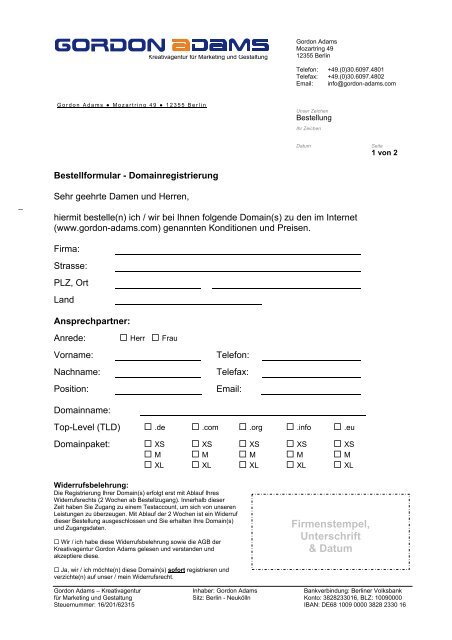 Firmenstempel Unterschrift Datum