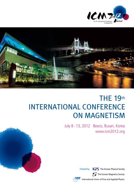 THE 19th INTERNATIONAL CONFERENCE ON ... - ICM 2012