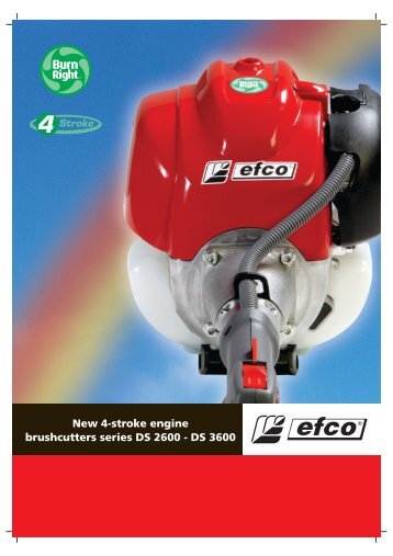 New 4-stroke engine brushcutters series DS 2600 - DS 3600