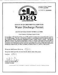 Water Discharge Permit