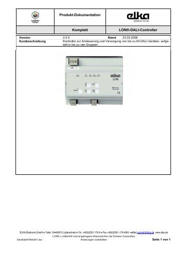13001250_DIM4_RLF_TD_DE.pdf - ELKA-Elektronik GmbH