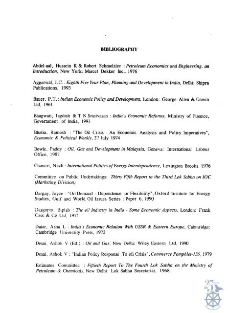 BIBLIOGRAPHY Agganval, JC : Eighth Five Year Plan, Planning and 