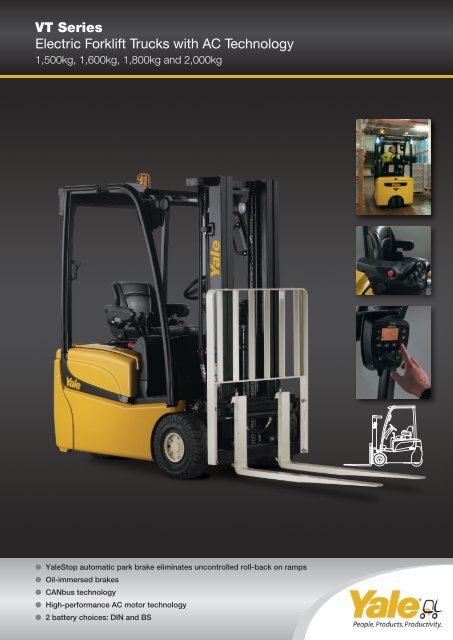 VT Series Electric Forklift Trucks with AC Technology