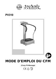 MODE D’EMPLOI DU CFM