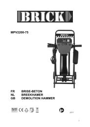 MPV2200-75 FR NL GB BRISE-BETON BREEKHAMER DEMOLITION HAMMER