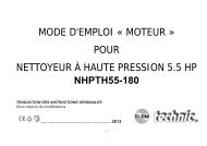 mode d'emploi Â« moteur Â» pour nettoyeur Ã  haute ... - eco-repa.com