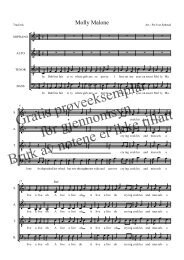 Molly Malone SATB - Korarrangementer