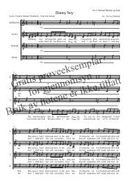 Danny boy SATB - Korarrangementer