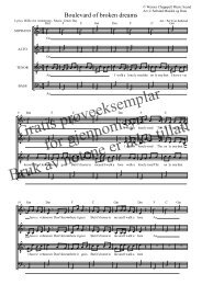 Boulevard of broken dreams SATB - Korarrangementer