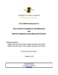 ic 4.0 sip integration to cisco unified communications manager