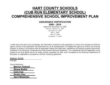 Cub Run Elementary - Hart County Schools