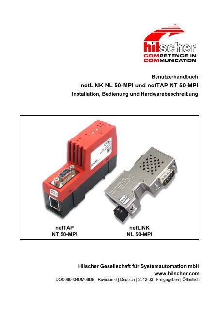 netLINK NL 50-MPI und netTAP NT 50-MPI - Hilscher