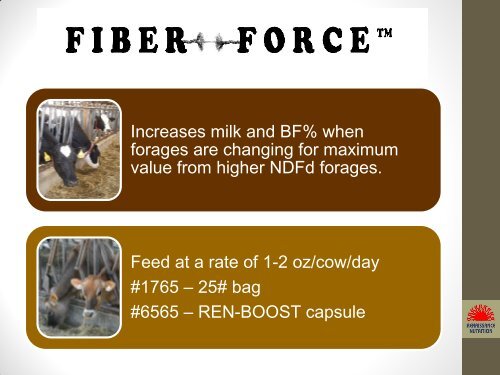 YEAST PRODUCTS & FIBER-FORCE