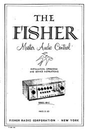 Fisher 80 C Owner's Manual & Schematics - Vintage Vacuum Audio