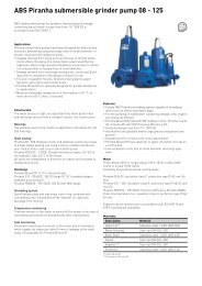 ABS Piranha submersible grinder pump 08 - 125