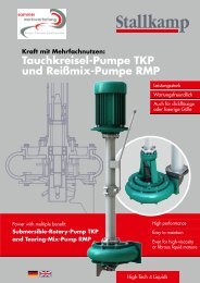 Tauchkreisel-Pumpe TKP und Reißmix-Pumpe RMP