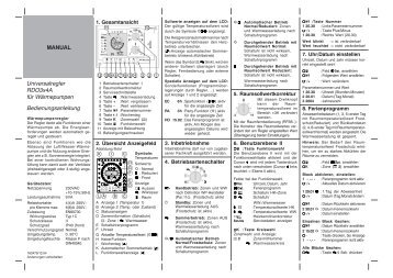 MANUAL Universalregler RDO3x4A für ... - energia-tmp.ch