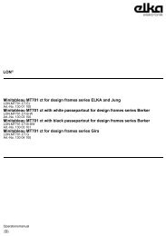 Minitableau MT701 ct for design frames series ELKA and  Jung ...