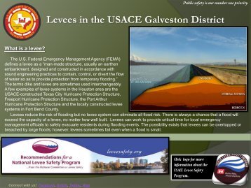 Levees in the USACE Galveston District