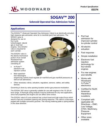 SOGAV 200 cylinderto-cylinder