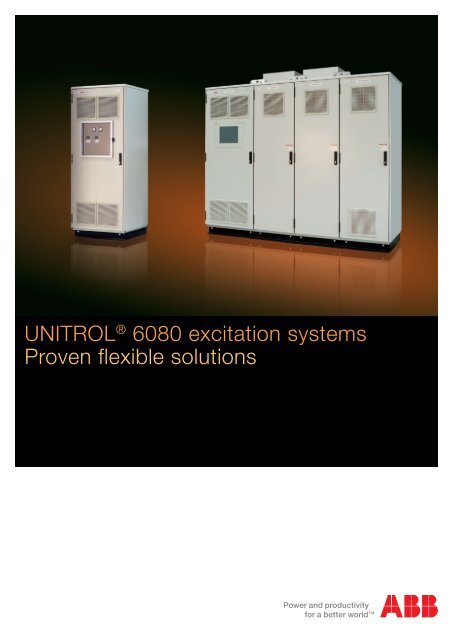 UNITROL 6080 excitation systems Proven flexible solutions