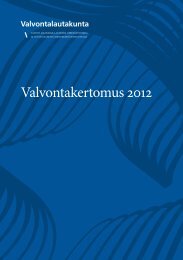 Valvontakertomus 2012