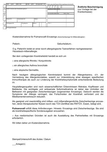 Antrag Encasing / Formular - Öko Planet GmbH