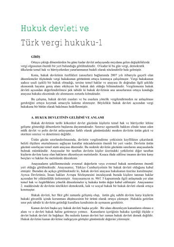 Hukuk devleti ve Türk vergi hukuku-1