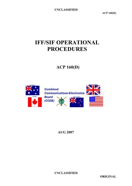 IFF/SIF OPERATIONAL PROCEDURES